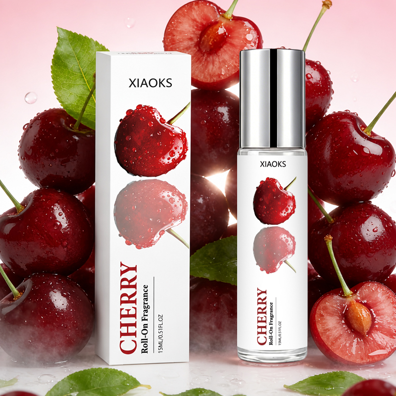 Perfume Fragrance Type - Women's Cherry-Scented Roll-On Perfume, Featuring a