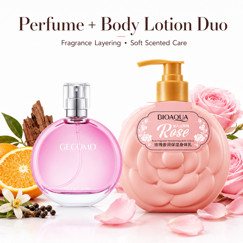 Perfume Fragrance Body Lotion - GECOMO Women's Perfume Set 50ml +