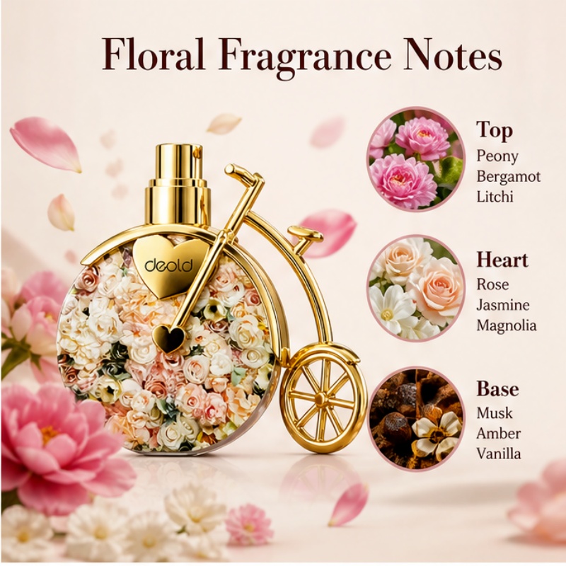 Floral bicycle design lady per - Perfume High Fragrance 评论和价格