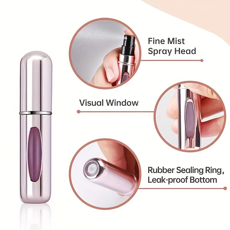 5 Pieces of 5ml Refillable Min - Fragrance Atomizer Pump 评论和价格