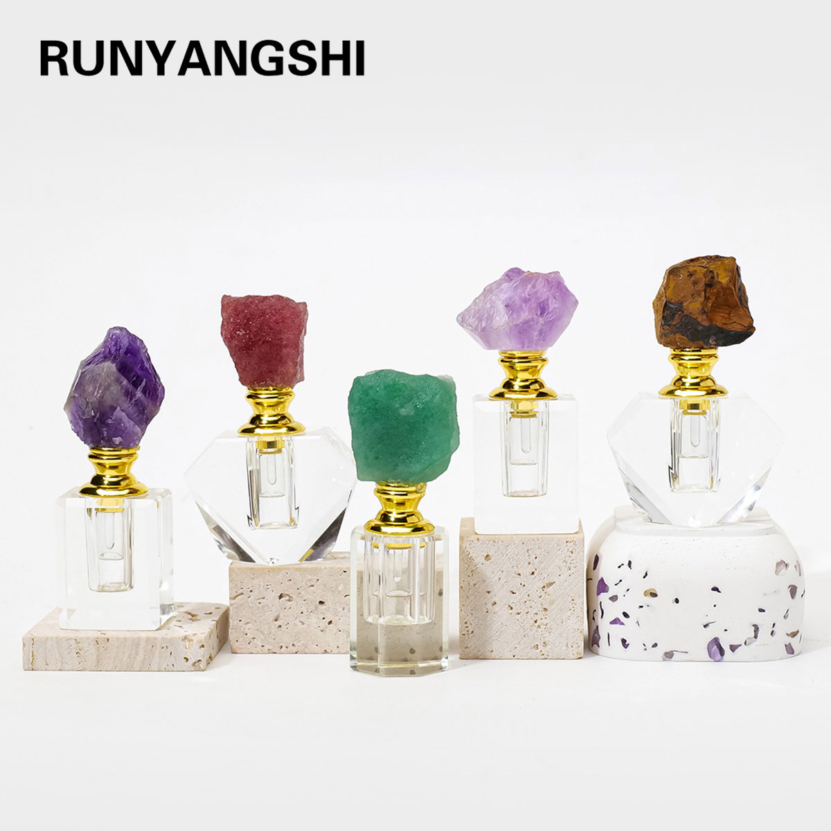 1PC Natural Amethyst Crystal C - Perfume Fragrance Vending Machine 评论和价格