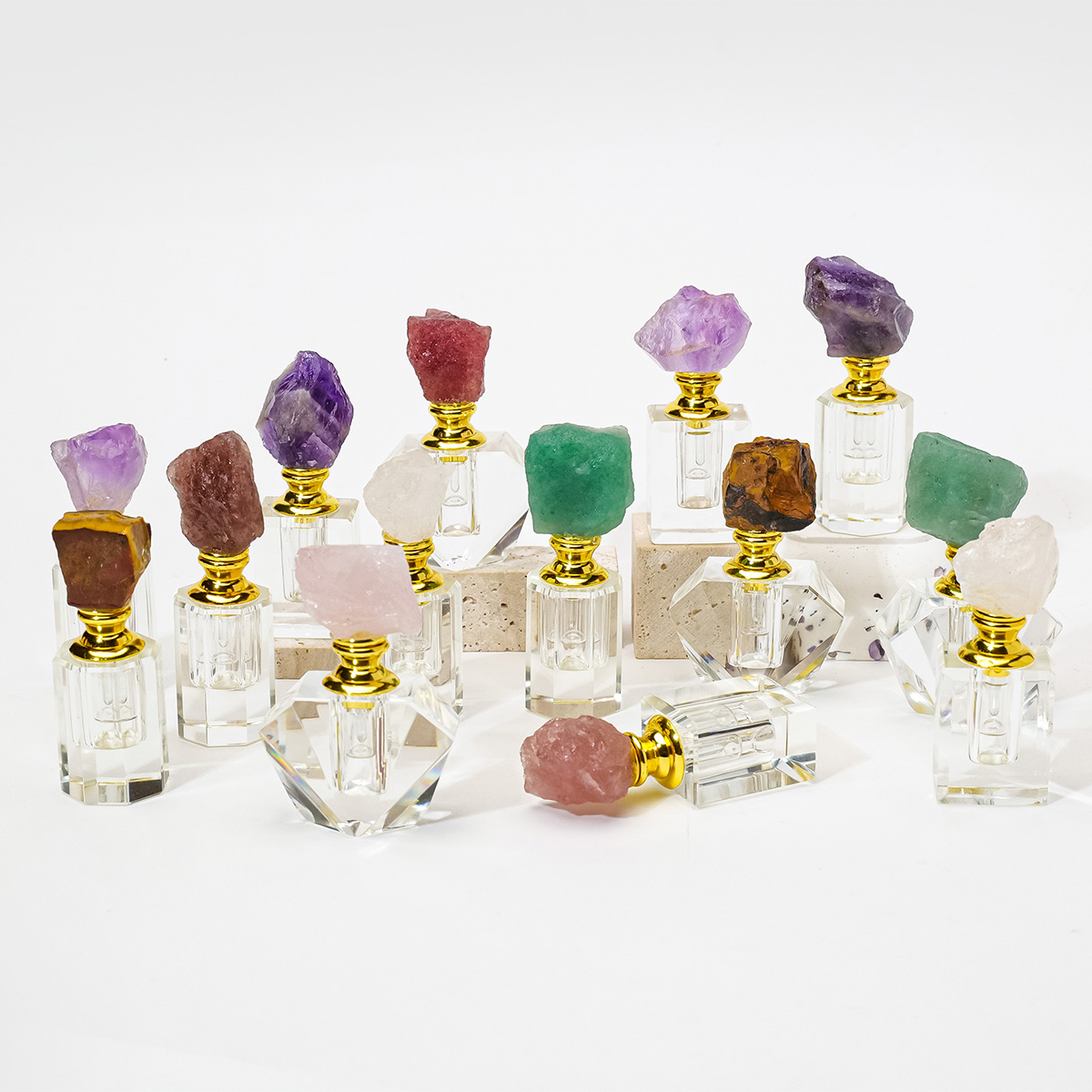 1PC Natural Amethyst Crystal C - Perfume Fragrance Vending Machine 评论和价格