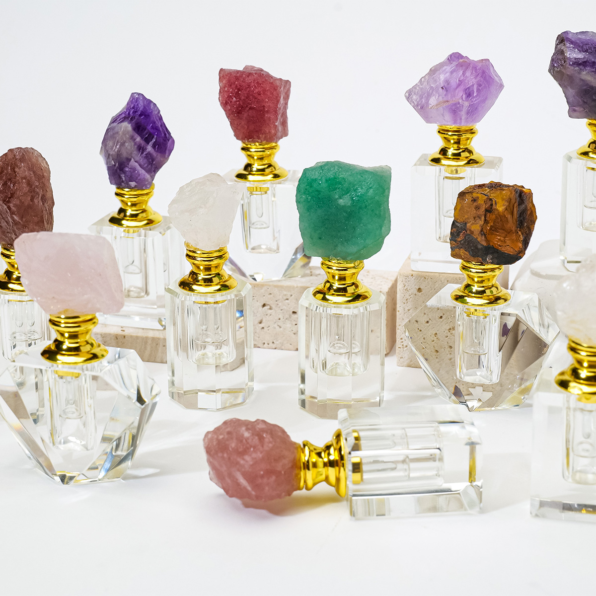 1PC Natural Amethyst Crystal C - Perfume Fragrance Vending Machine 评论和价格